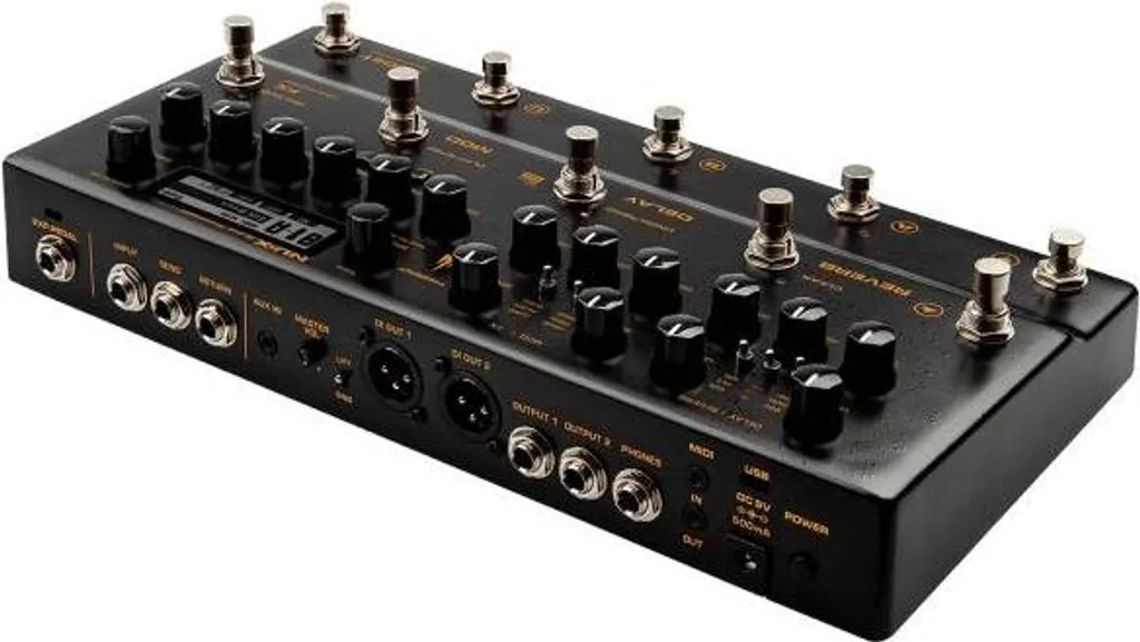 Processeur de Guitare Nux Trident avec Simulateur de Haut-parleurs IR