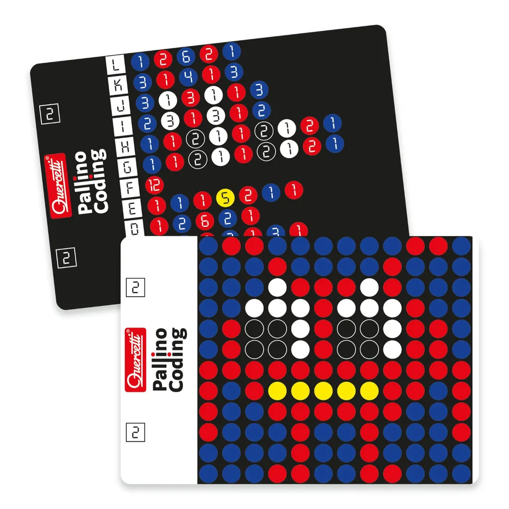 Quercetti Pallino Codage Jeu de Programmation et Mosaïque Éducatif