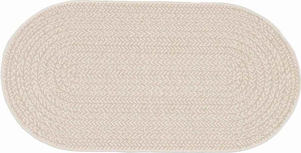vidaXL Teppich ZIZUR Creme 150 x 80 cm Polipropylen Zdjęcie produktu 