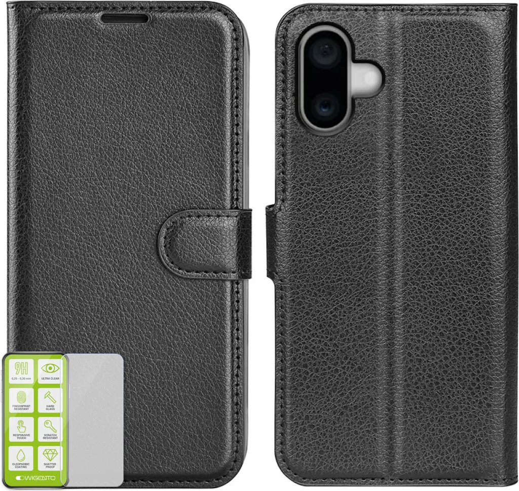 Kit Protezione 360° iPhone 16 Plus: Cover TPU Nera + Screen Protector 9H