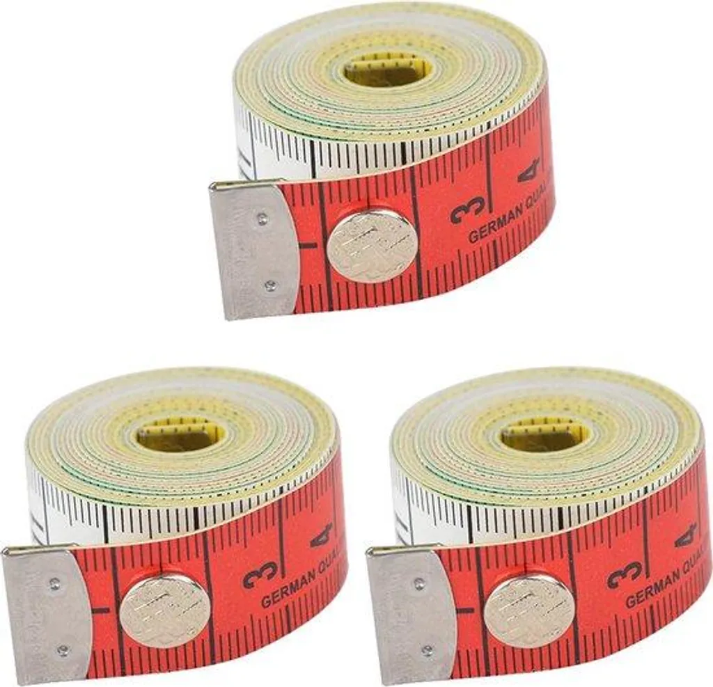 Mètre ruban souple 150cm gradué double face pour prise de mesures précises
