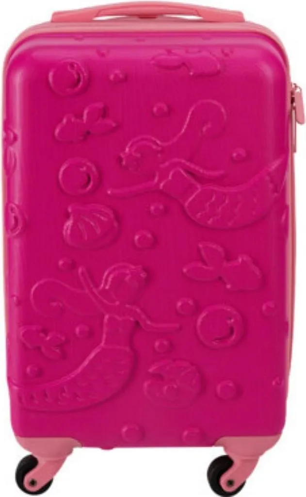 Valise cabine Proworld Kid 18 pouces Sirène 3D - Bagage enfant rose ABS