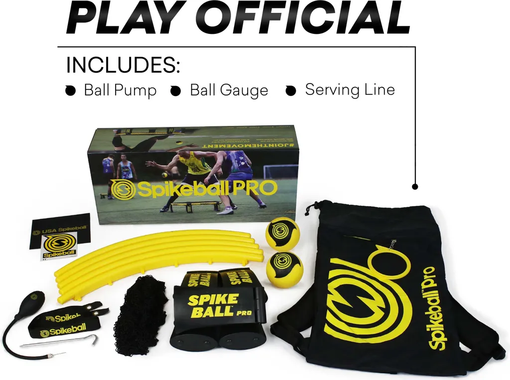 Spikeball Pro avec Filet Ajustable et Balles Texturées Grip Amélioré - 22