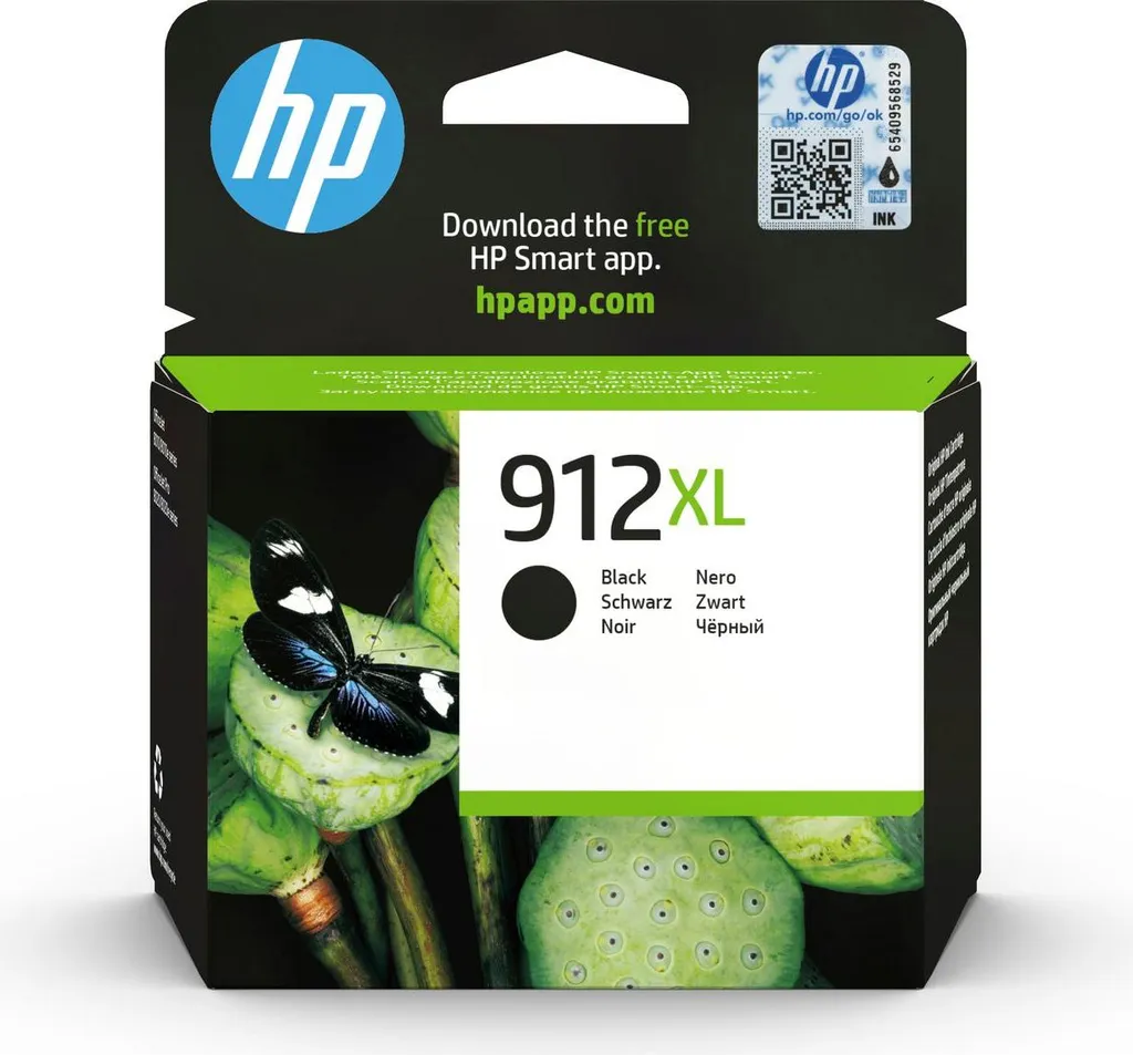 HP 912XL Cartouche d'Encre Noire Originale 3YL84AE Haute Capacité
