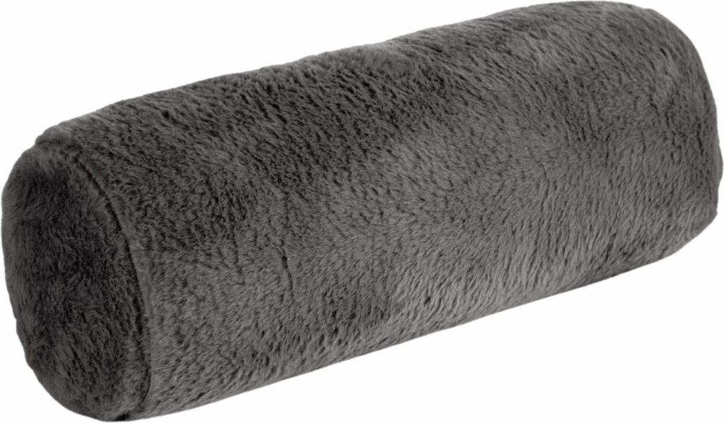 EUROFIRANY | Dekokissen - Kissenrolle - Zierkissen - dunkelgrau 15 x 45 cm - Sofakissen