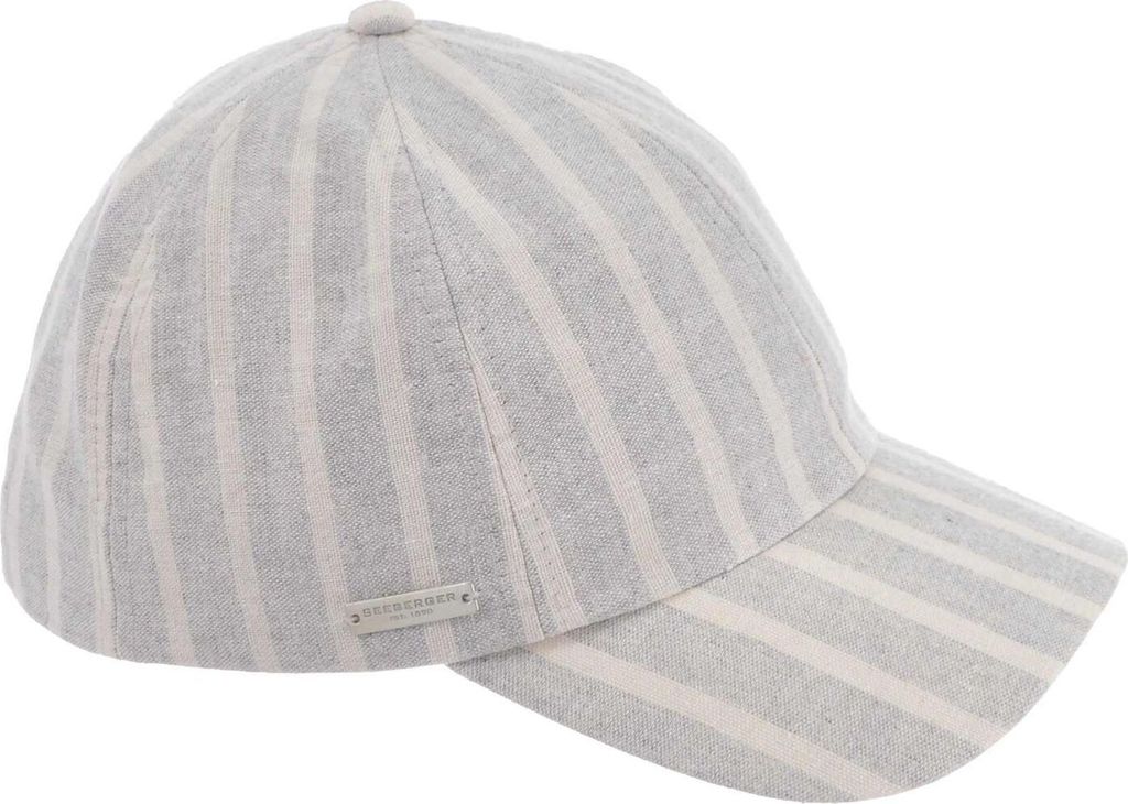 Seeberger Stoff Baseballcap Baumwolle-Leinen, grau, Gr. Einheitsgröße