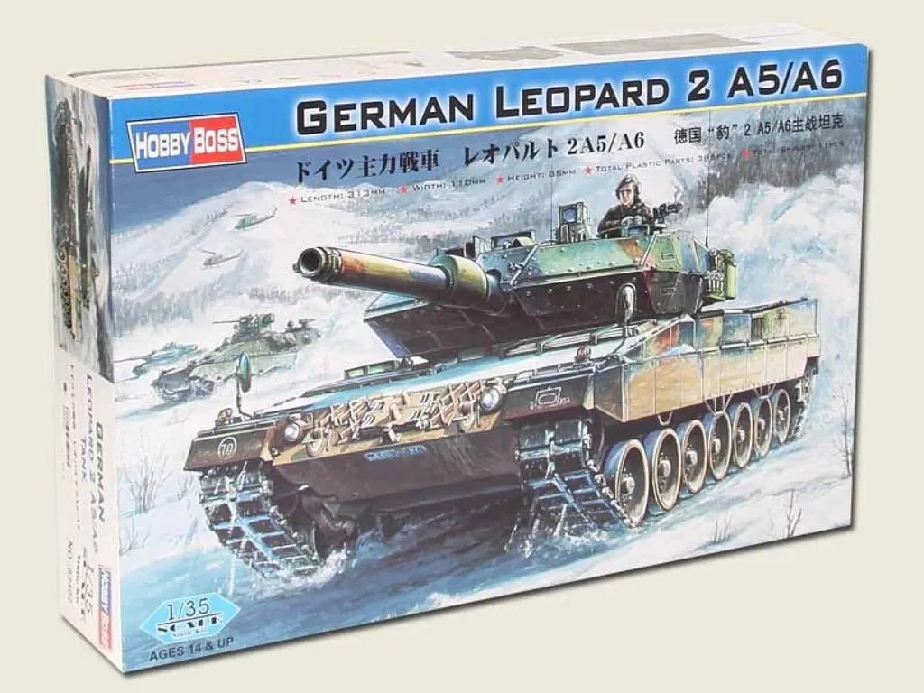 Maquette Char Allemand Leopard 2 A5/A6 Hobby Boss 82402 Échelle 1:35