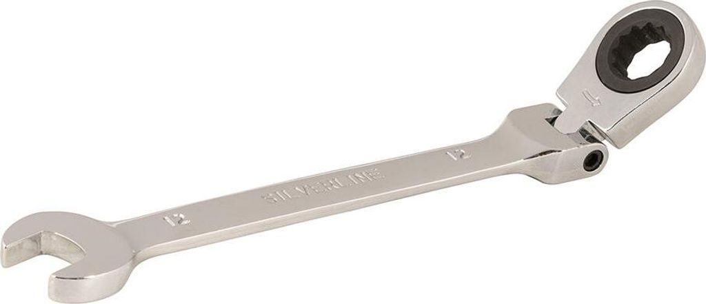 Silverline Ring-Maul-Ratschenschlüssel mit Gelenk 12 mm