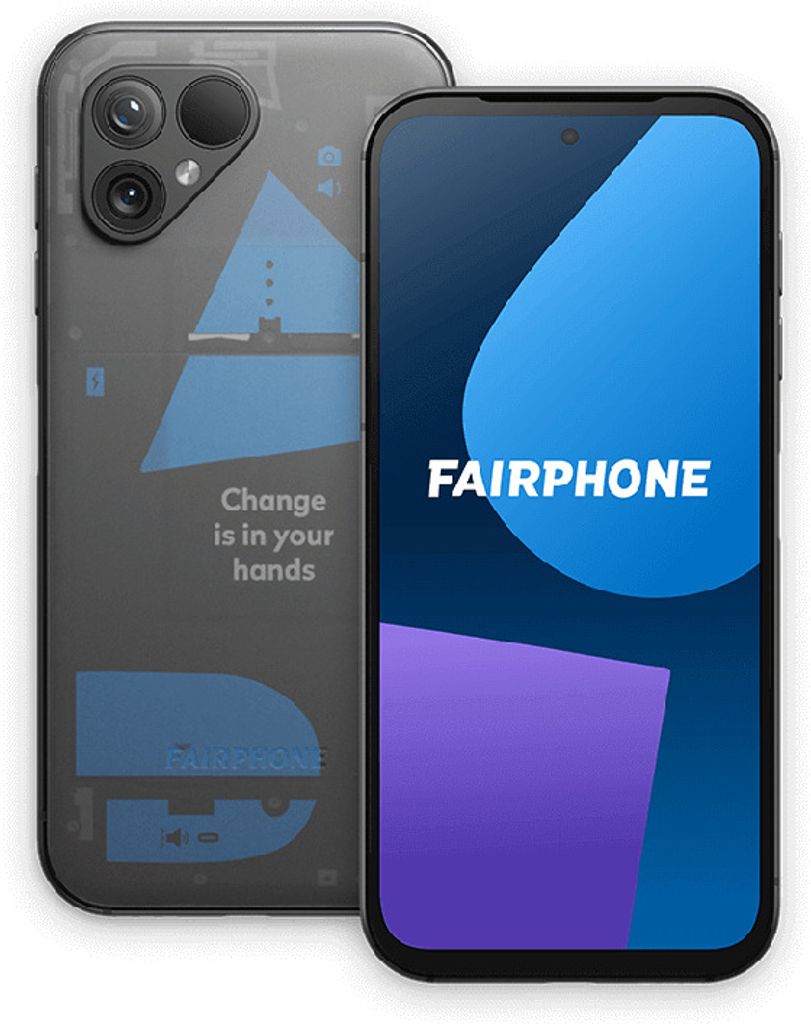 Fairphone 5 16,4 cm (6.46") Dual-SIM Android 13 5G 8 GB 256 GB 4200 mAh Transparent (F5FPHN-2TL-EU1)