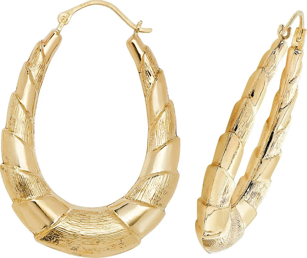 Créoles Femme Or 375/1000 - Fini les Bijoux qui Noircissent