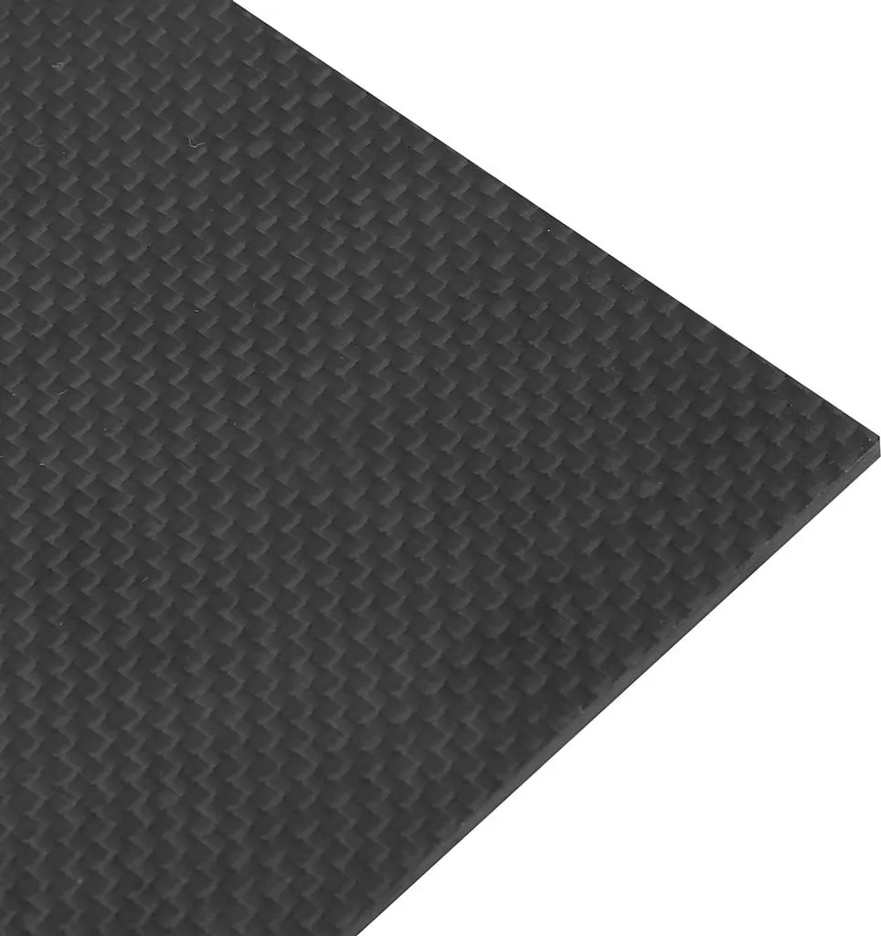Panneau de carbone composite brillant 200x300mm - Plaque 1.5mm Twill - 7