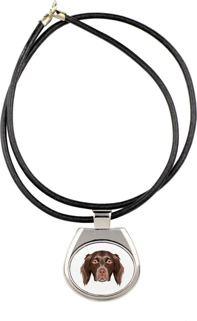 Collana Münsterländer Art-Dog con Foto e Scritta - Regalo Cane Unico