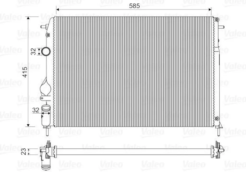 Radiateur Anti-Surchauffe Moteur 8200189288 pour Logan et Scenic I