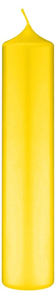 Altarkerzen Zitrone Gelb 40 x 8 cm, 2 Stück