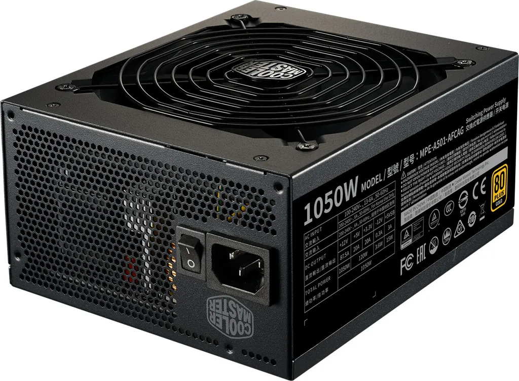 Alimentation PC 1050W Cooler Master MWE Gold V2 Entièrement Modulaire - 2