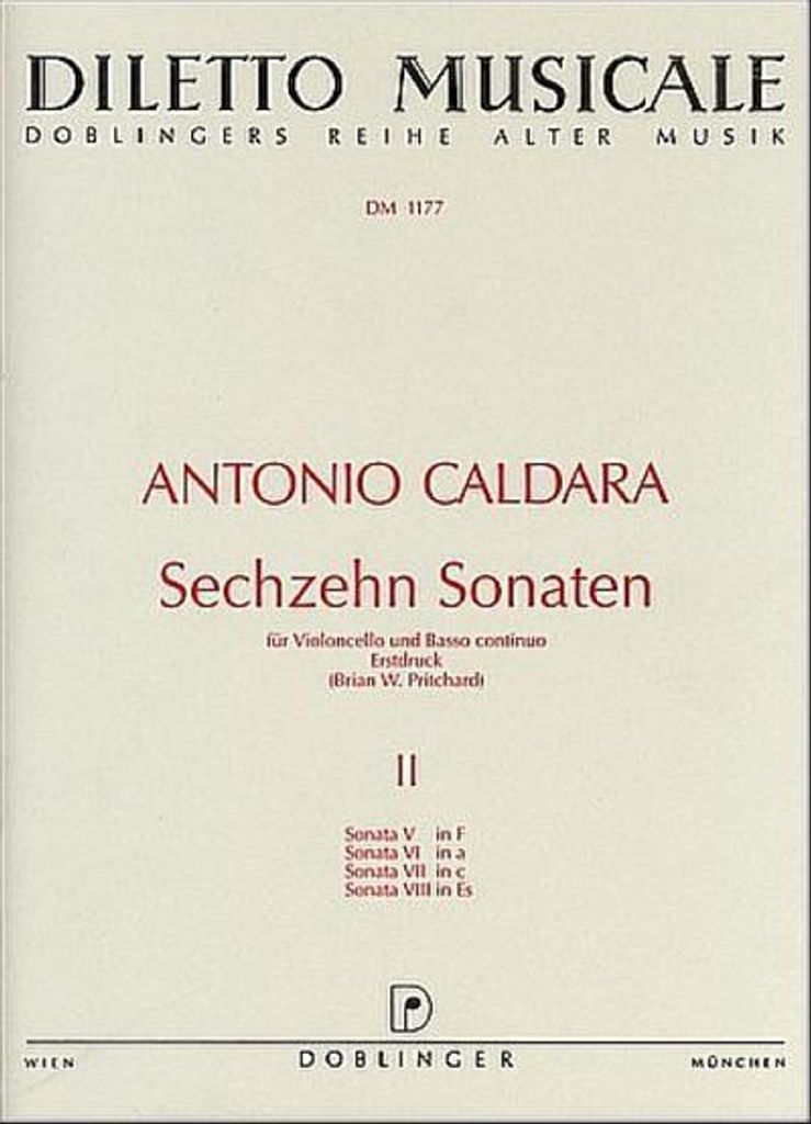 16 Sonaten Band 2 (Nr.5-8)für Violoncello und Bc