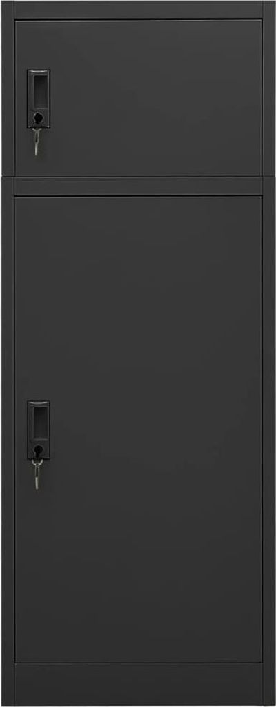 vidaXL Sedlová skriňa antracit 53x53x140 cm Oceľ Obrázok produktu 