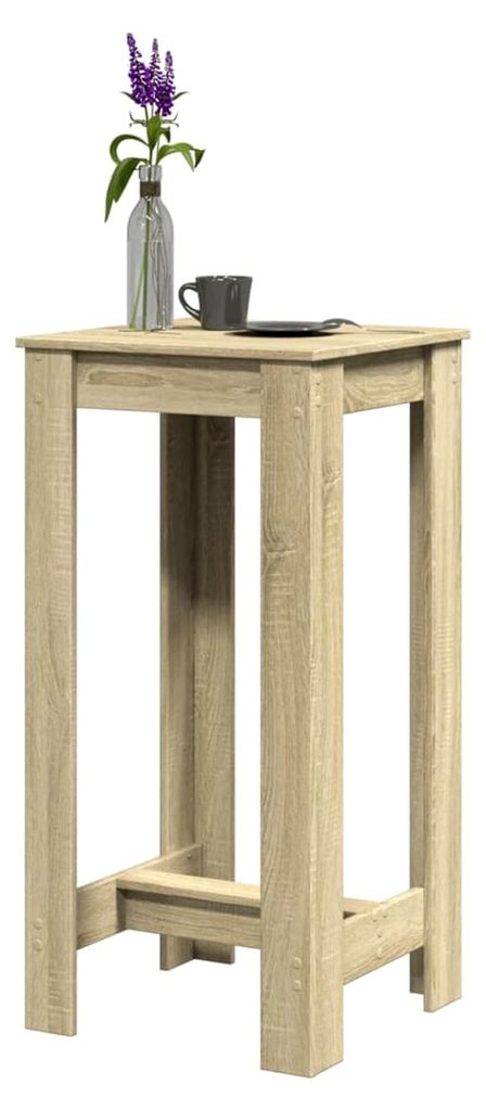 Stehtisch aus Holzwerkstoff Sonoma-Eiche 51x50x103,5 cm - für Küche und Wohnzimmer