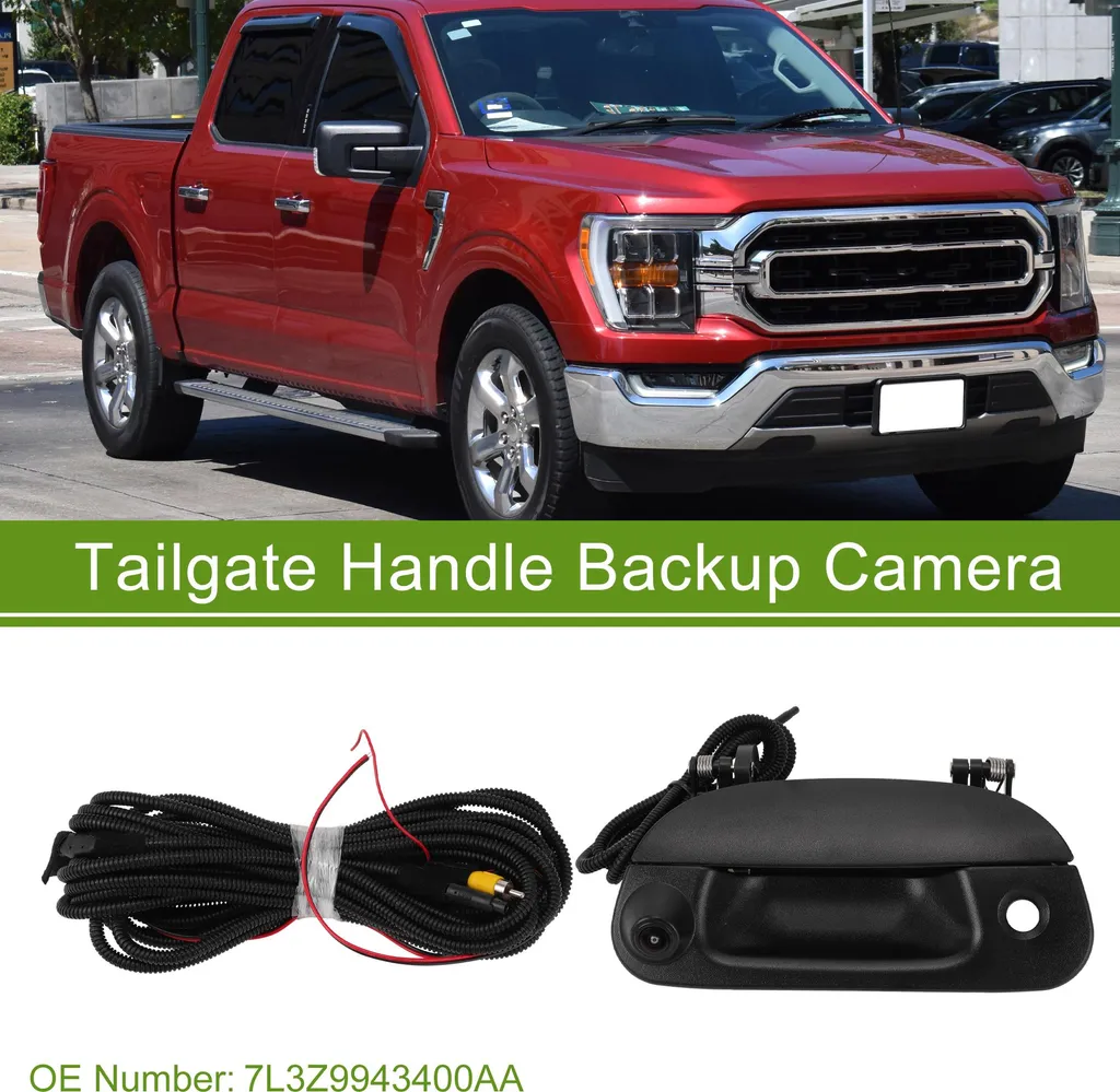 Caméra de Recul Grand Angle avec Poignée de Hayon Renforcée pour Ford F-150