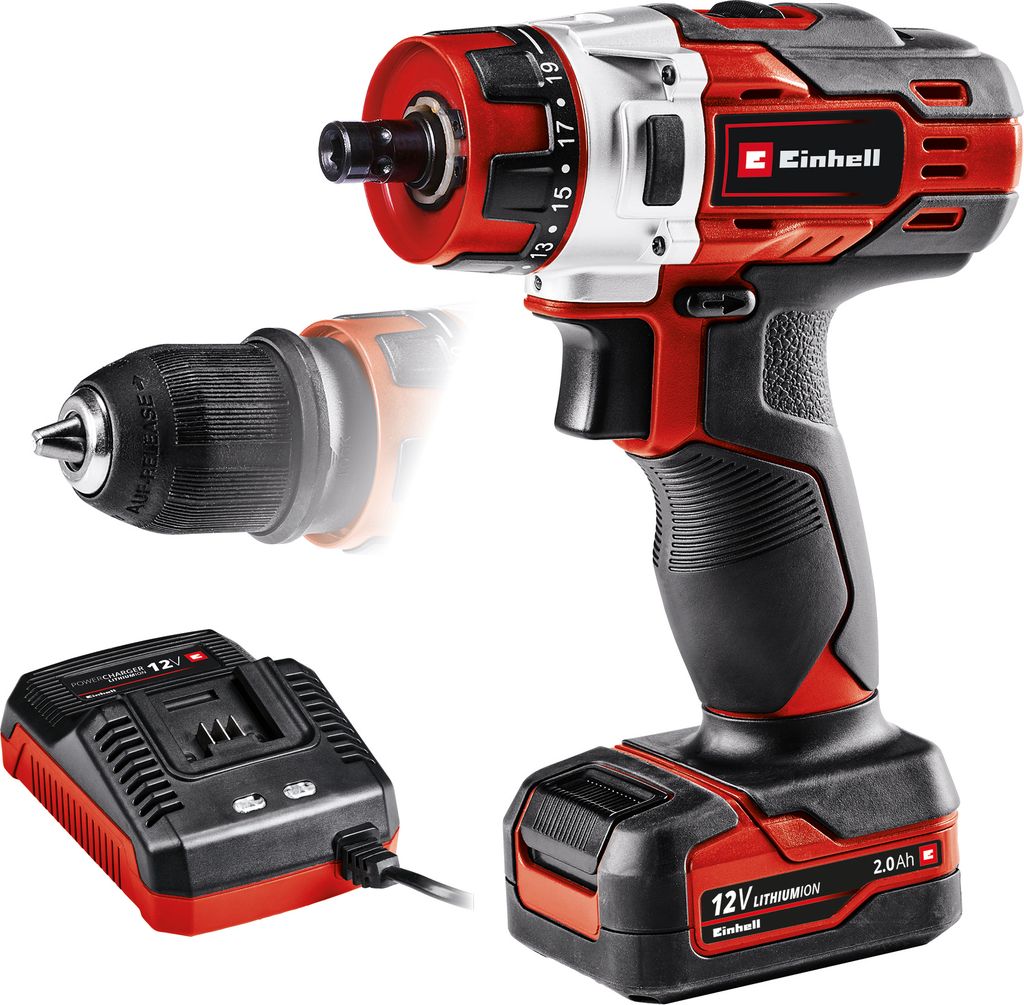 Einhell Akku-Bohrschrauber TE-CD 12/1 X-Li (1x2,0Ah)