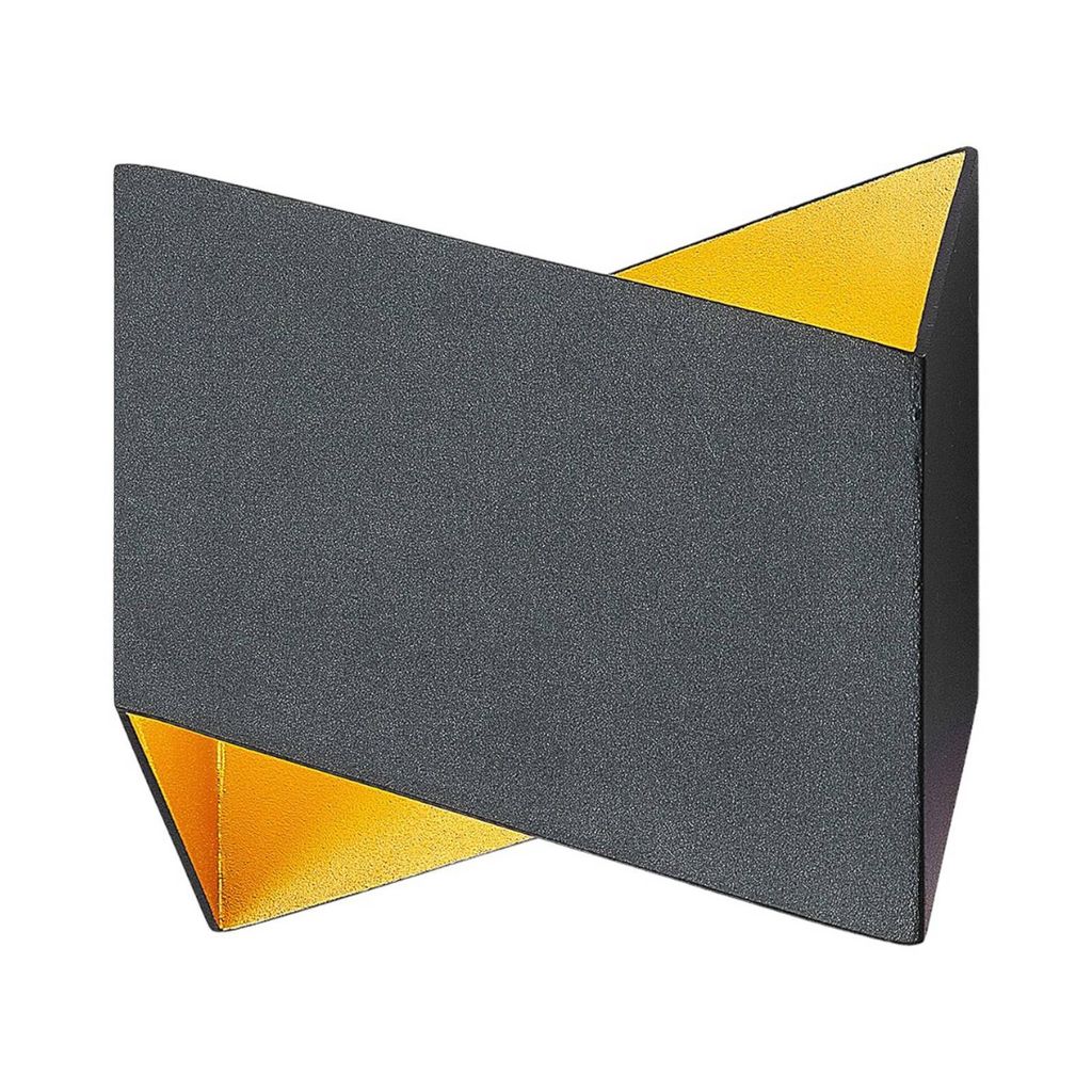 Arcchio Assona Wandleuchte, schwarz-gold