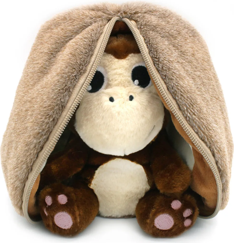 Peluche Singe Flipetz 2 en 1 Coconet avec sa Noix de Coco Originale