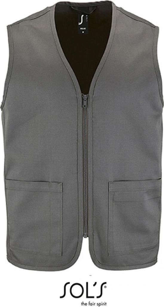 SOLs 02110 | Herren Bodywarmer Wallace - Farbe: Charcoal Grey (Solid) - Größe: XS