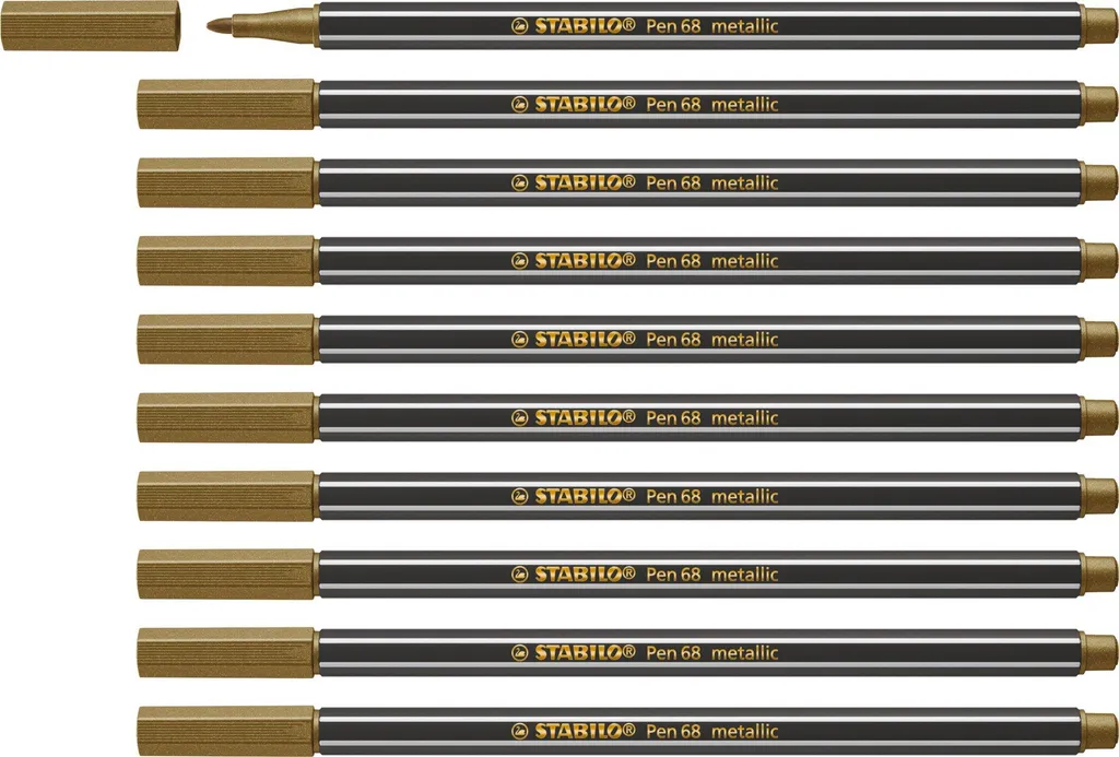 Marcatore Oro STABILO Pen 68 Metallic - Crea Effetti Shiny sui tuoi Disegni