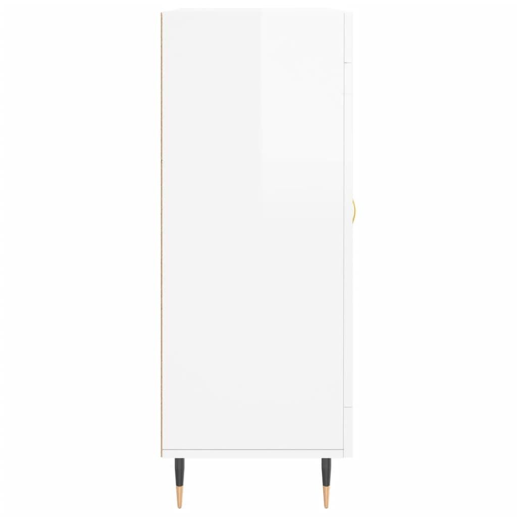 Kredens biały wysoki połysk 69,5x34x90 cm materiał Zdjęcie produktu 7