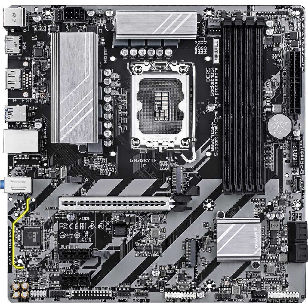 Gigabyte B860M D3HP - Motherboard - micro ATX - LGA1851 Produktbild 