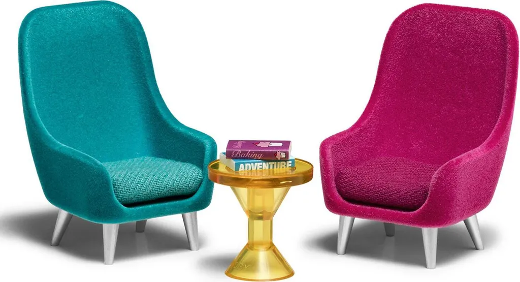 Fauteuils Lundby Design pour Maison de Poupée - Accessoires de Jeu Colorés