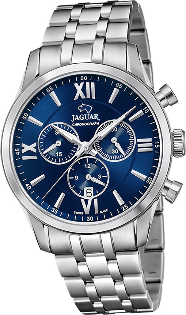 Jaguar Edelstahl Herren Uhr Analog Luxus Armbanduhr silber Acamar D2UJ963/2