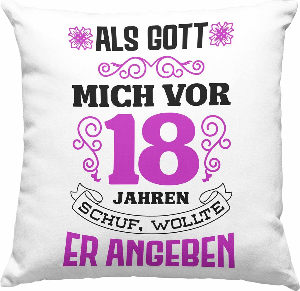 Trendation - 18. Geburtstag Geschenk Mädchen Frauen Lustiger Spruch 18er Geburtstagsgeschenk (Blau)
