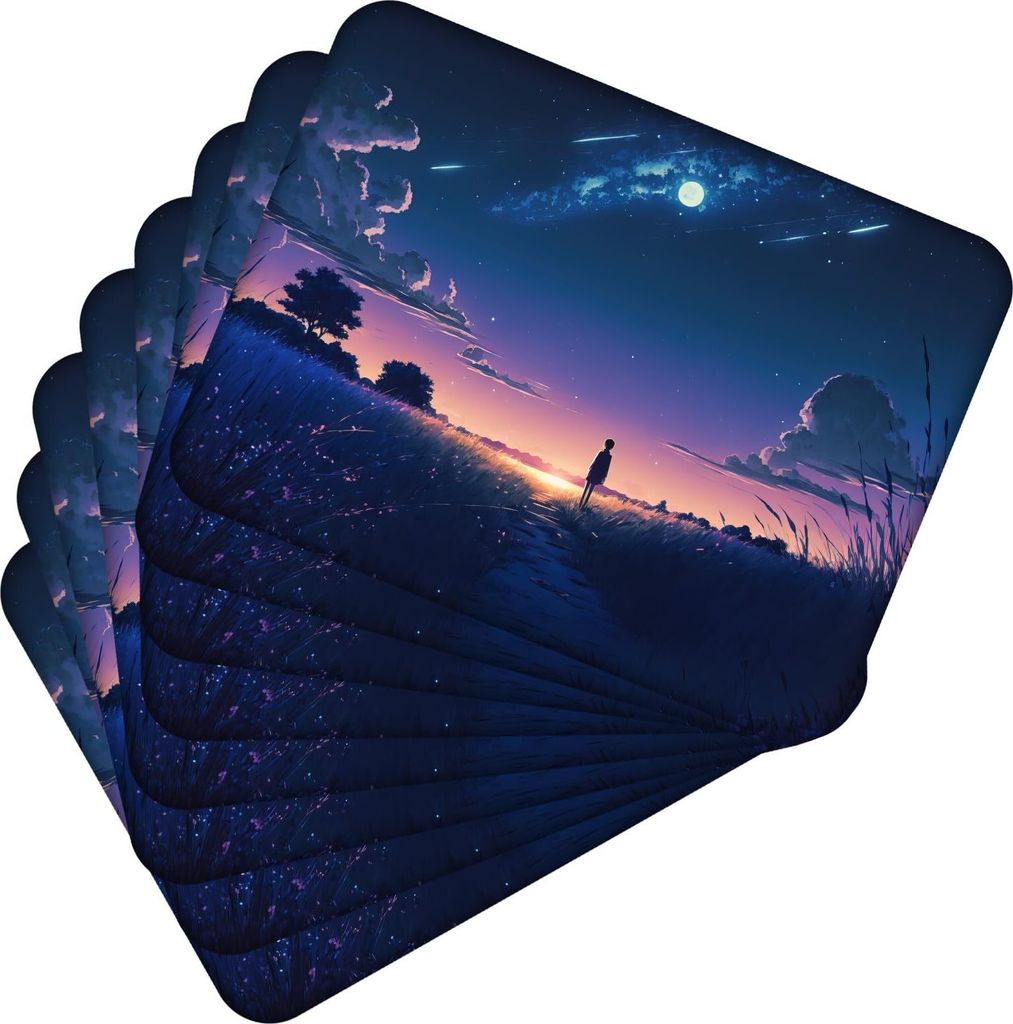 Tischset Satz mit 8 Stück 40x30 cm Anime 1 Tischuntersetzer Produktbild 