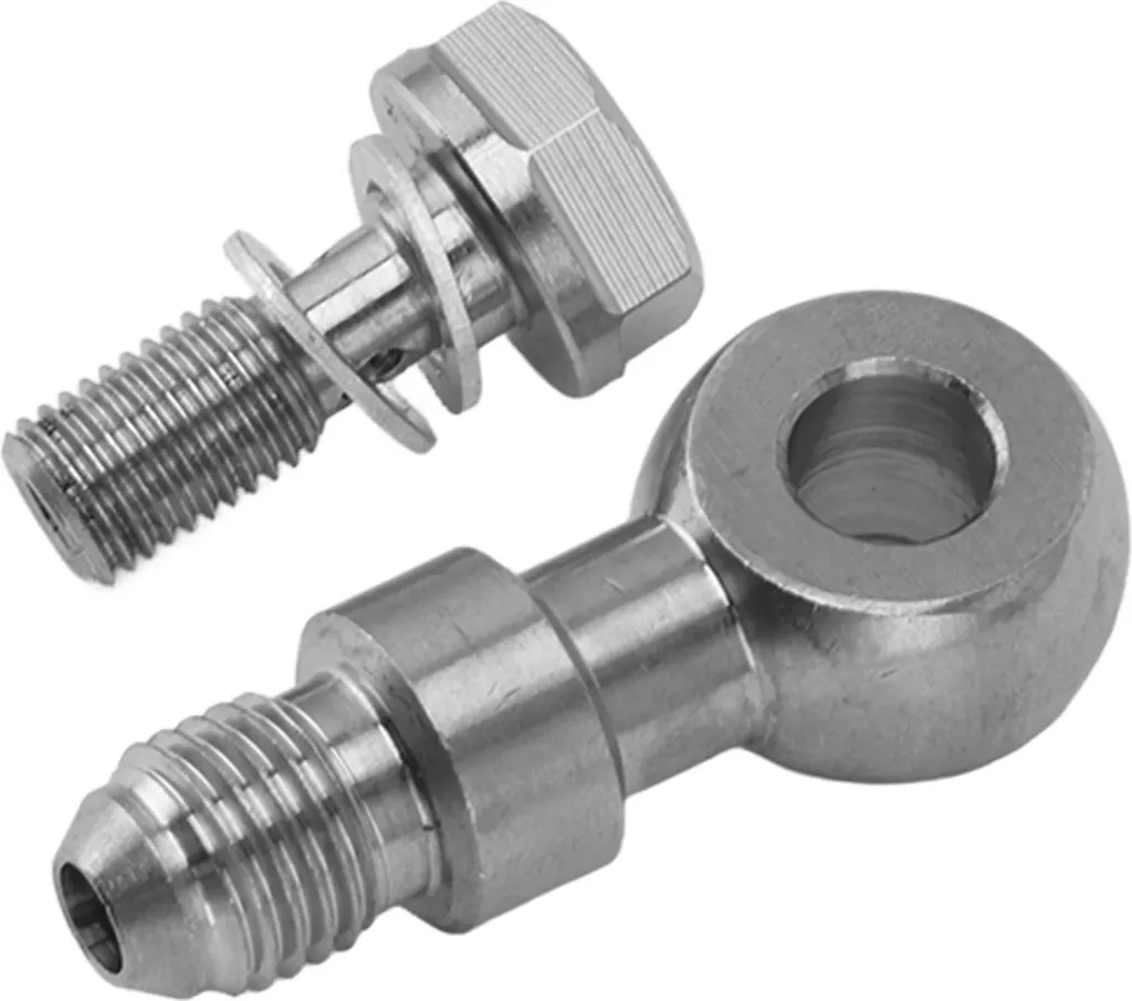 Set di bulloni banjo Turbo M8 x 1 mm per il collegamento del tubo del freno al comando del fluido
