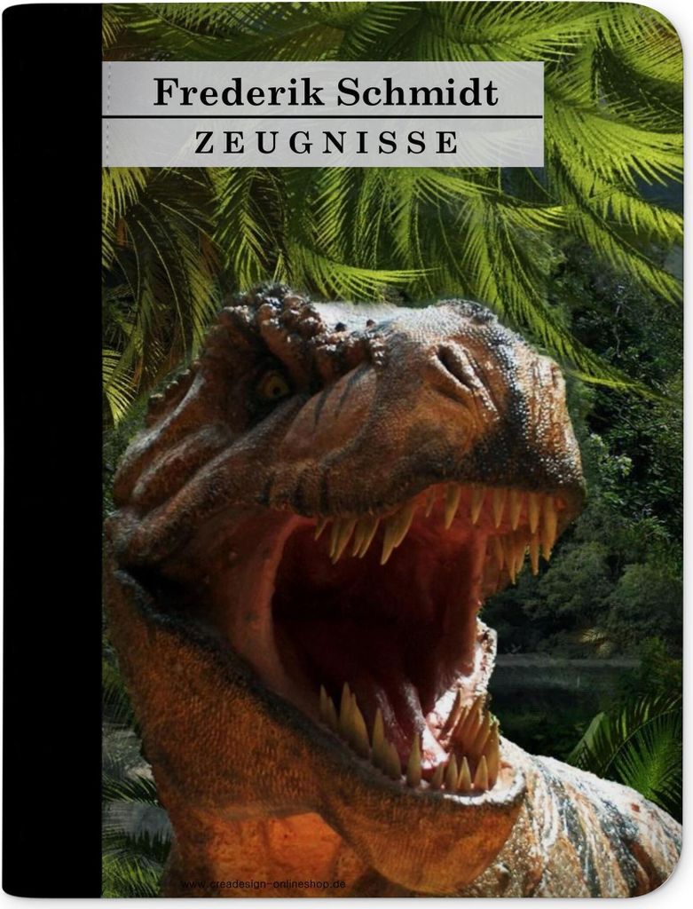 Zeugnismappe, Dokumentenmappe, Ordner A4, T-Rex