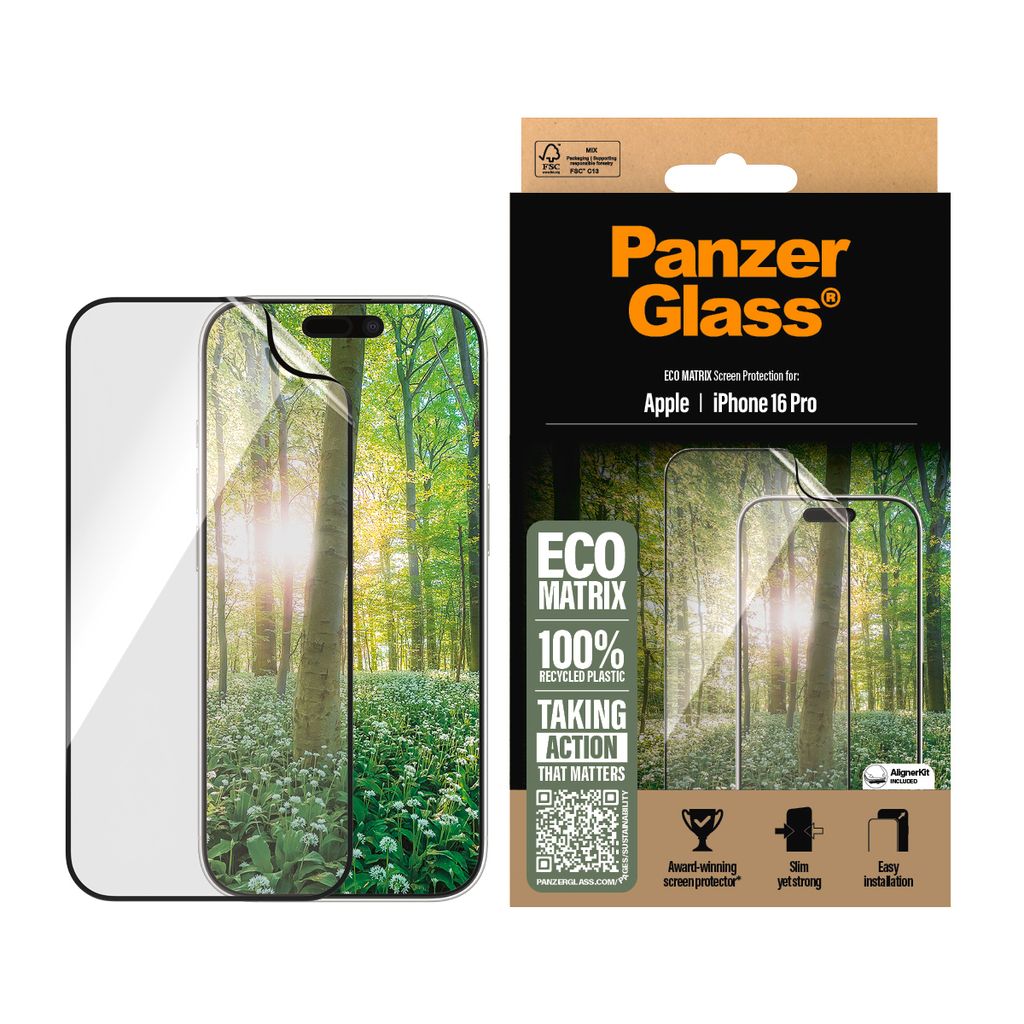 PanzerGlass ® ECO MATRIX Screen Protector iPhone 16 Pro | Produktbild 