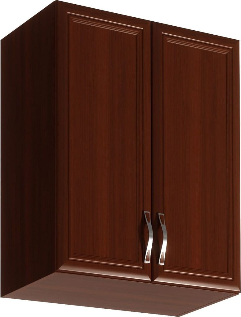 Hängeschrank 60 cm Küchenschrank mit 2 Türen Küchenmöbel, Sycylia Milano G60 Milano/Walnuss