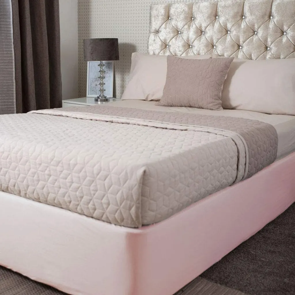 Drap-Housse en Jersey de Coton Doux Rose Poudré pour Lit Superking
