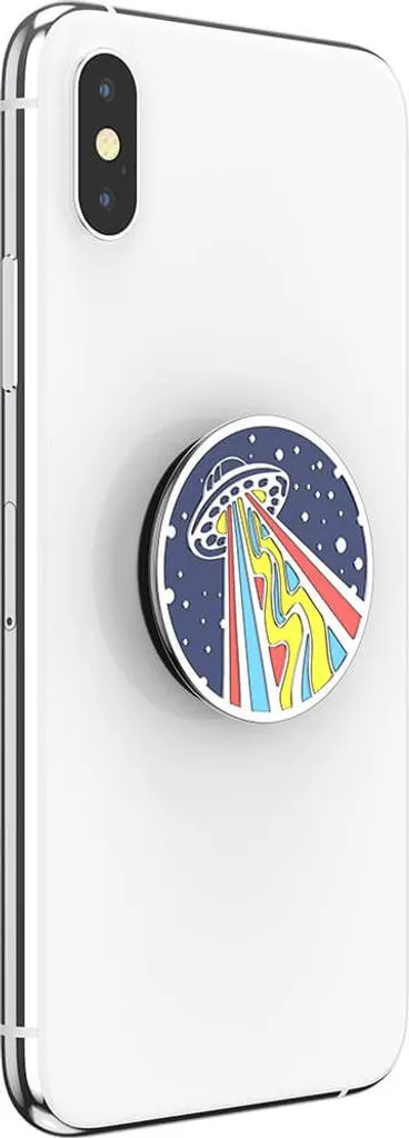 PopSockets support vidéo pour smartphone, poignée émail marine