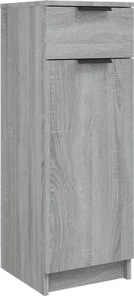 Armadietto Bagno SYFAX Grigio Sonoma 32x34x90 cm Economico e Solido