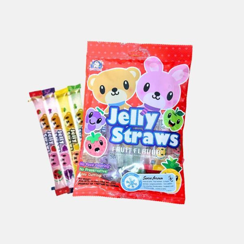 ABC Funny Hippo Jelly Straws Fruit 300g