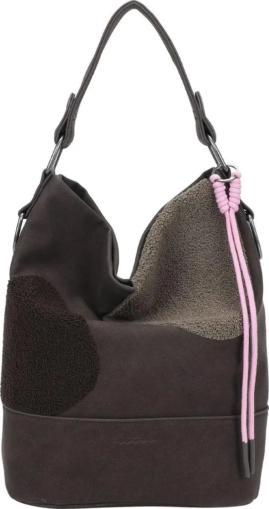 Fritzi aus Preußen Olga Hand Bag Marrone - Borsa Hobo Limited Flocked