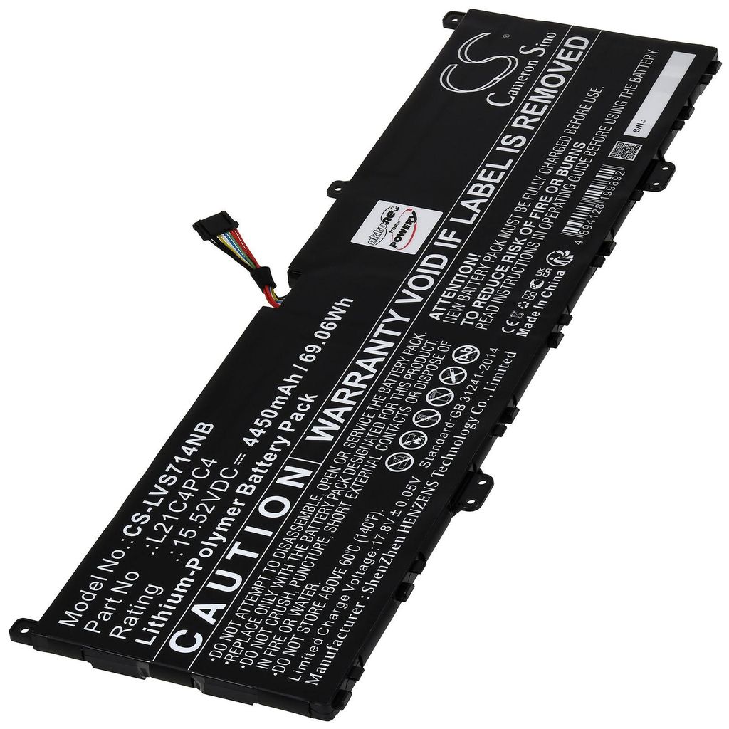 Akku für Lenovo Yoga Slim 7 ProX 14ARH7 82TL0034TA Laptop