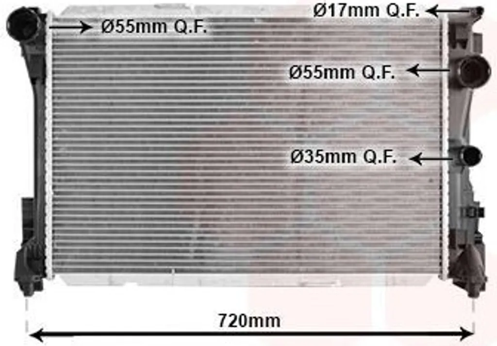 Radiateur pour Mercedes Classe E W212 : remplacement refroidissement eau