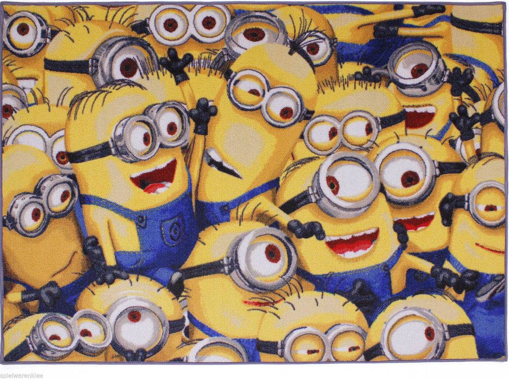 Minions Teppich 133 x 95 cm Kinderteppich Kinder Produktbild 