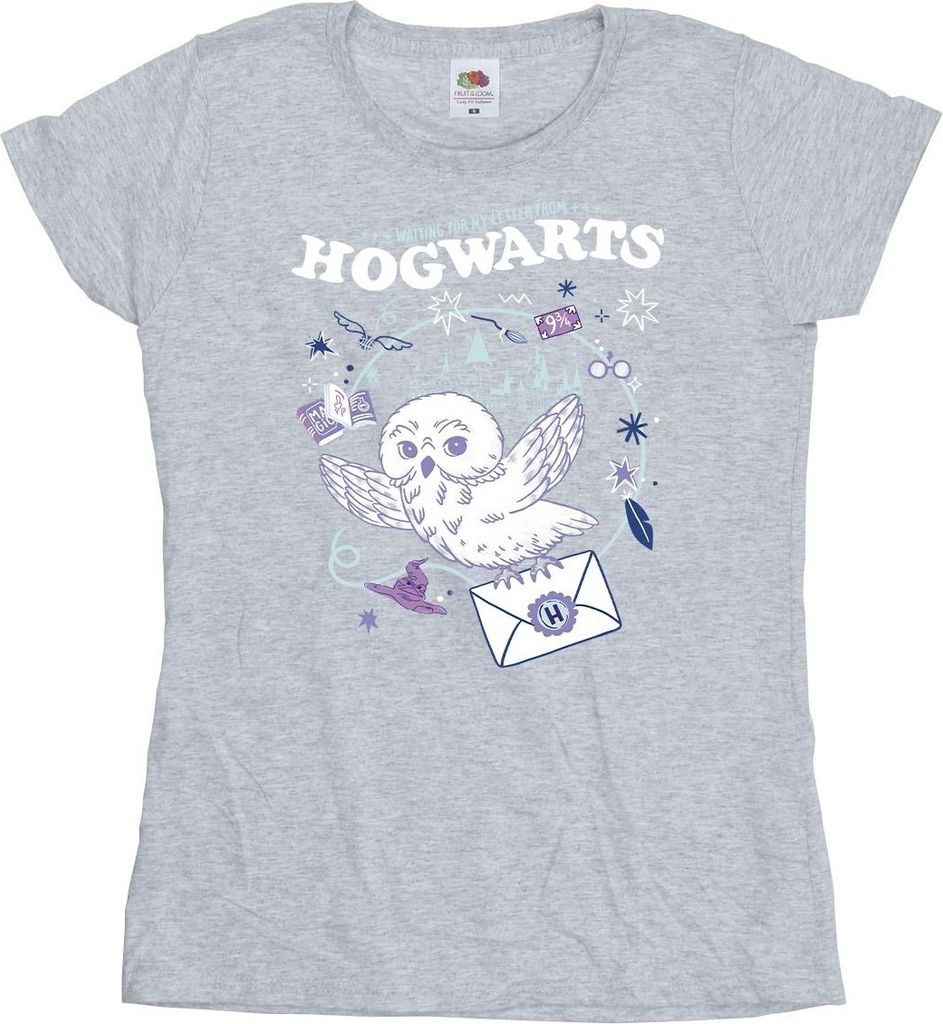 Harry Potter - "Letter From Hogwarts" T-Shirt für Damen BI24046 (M) (Grau)