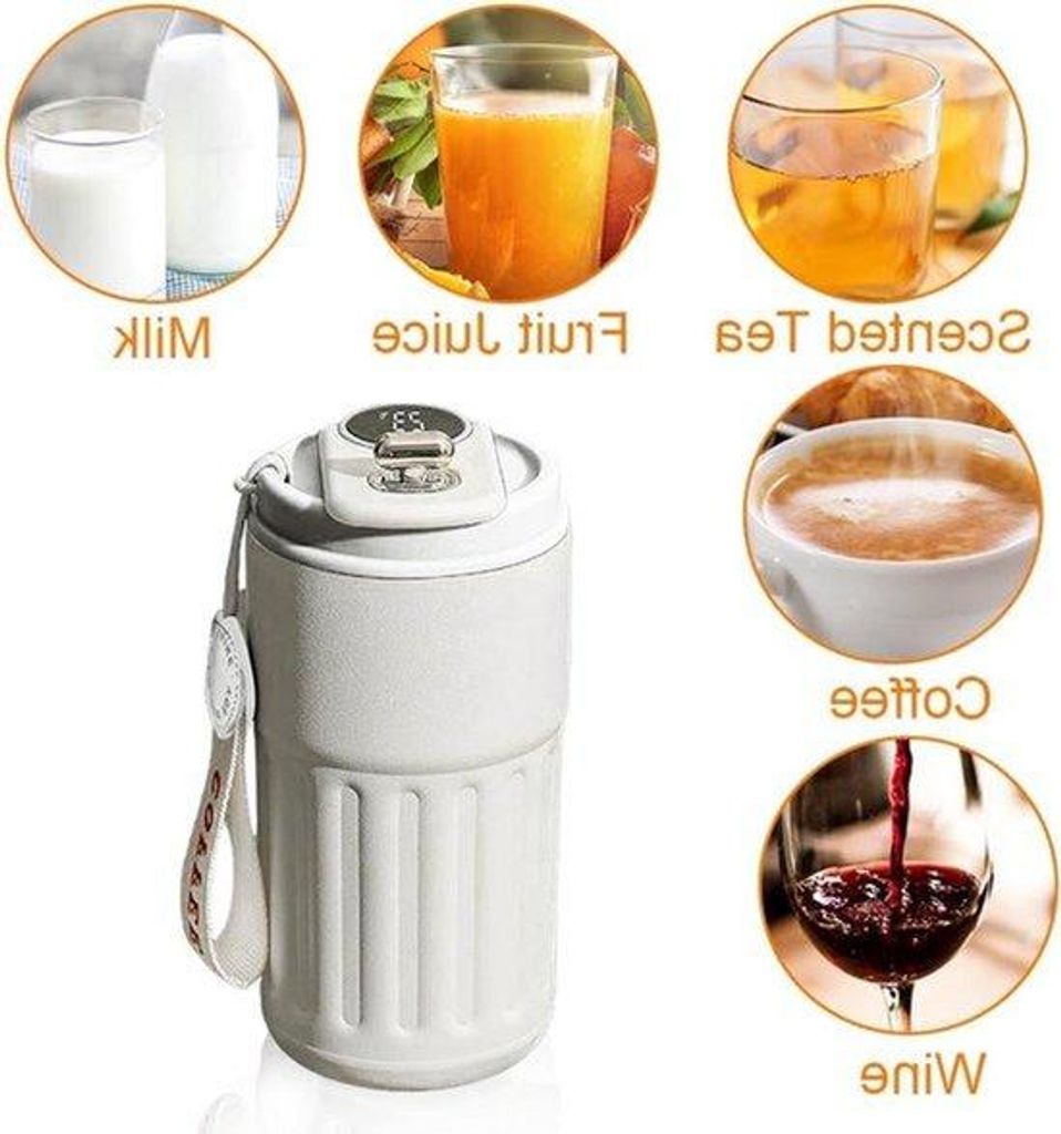 Mug de voyage intelligent en acier inoxydable et étanche Image du produit 