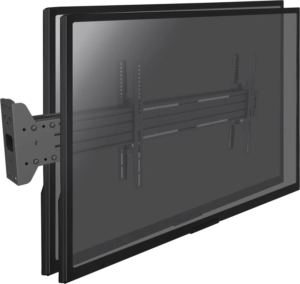 Support TV double écran plafond pour éliminer les zones mortes visuelles