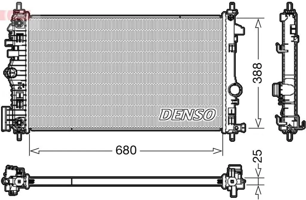 Radiateur de refroidissement de moteur pour berline Insignia A G09